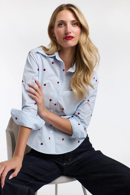 365 Days Queen of Hearts Shirt Sky Blue
