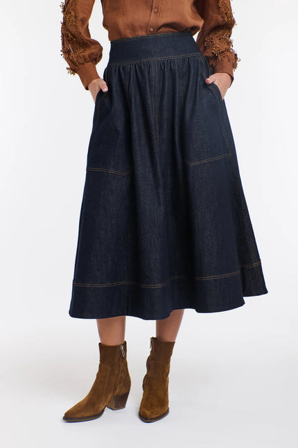 365 Days Marion Denim Skirt Dark Denim