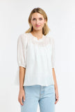 365 Days Ariel Pintuck Top White