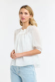 365 Days Ariel Pintuck Top White