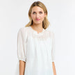 365 Days Ariel Pintuck Top White