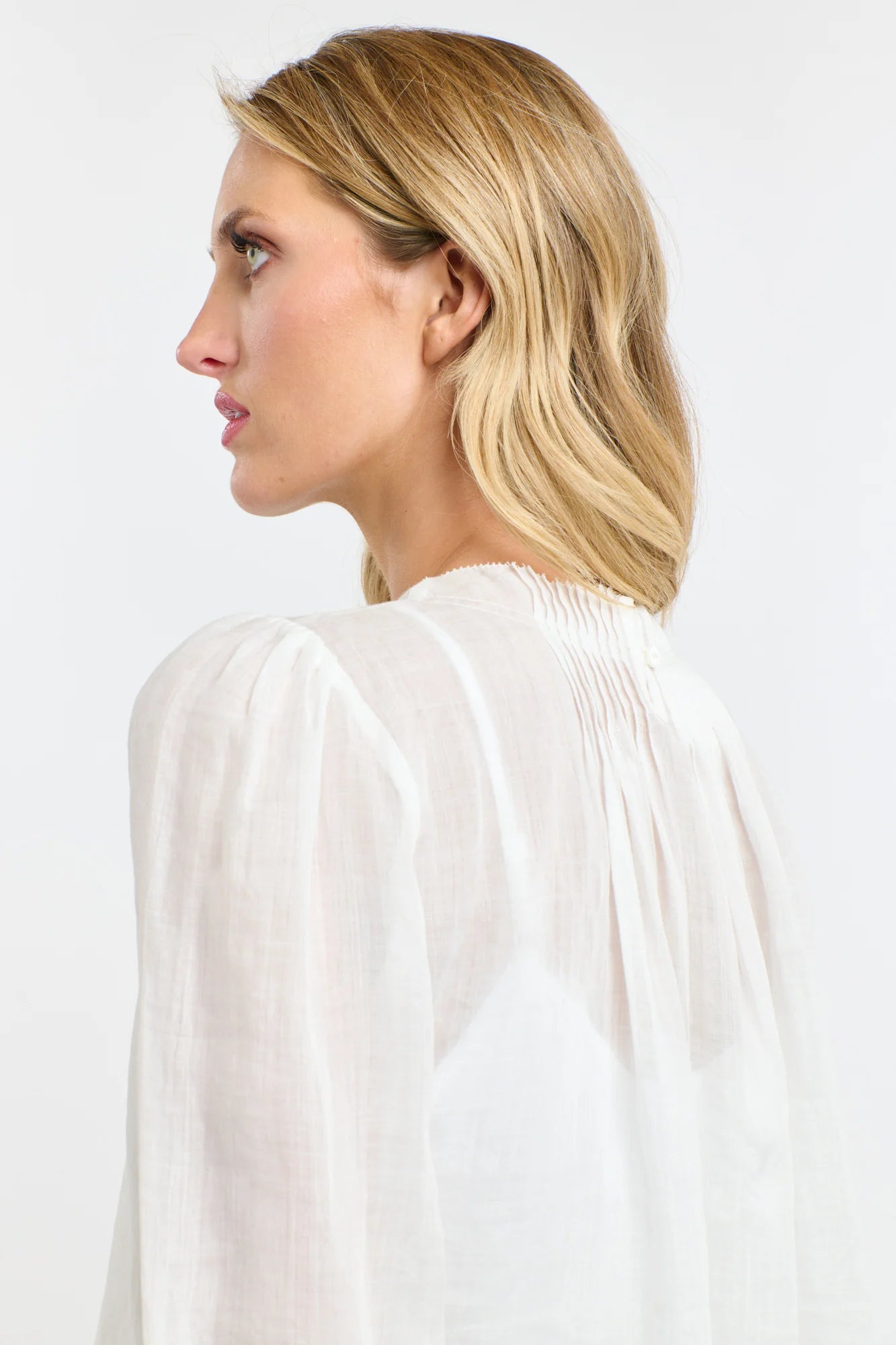 365 Days Ariel Pintuck Top White