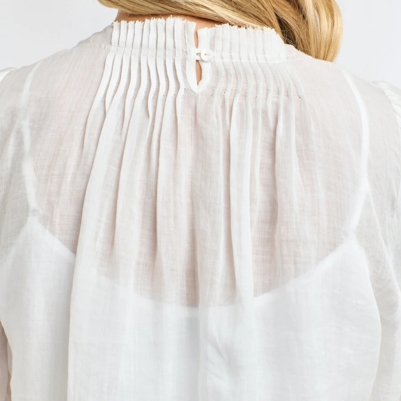 365 Days Ariel Pintuck Top White