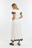 365 Days Marni Embroidered Skirt Vanilla/ Black
