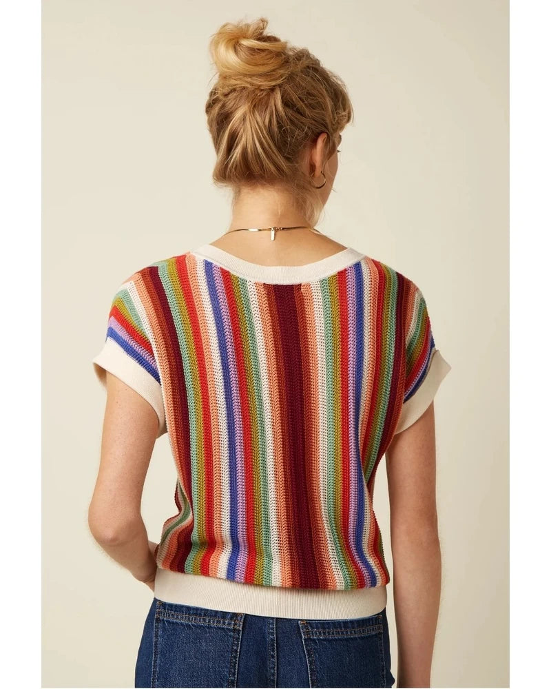 King Louie Boatneck Top Molo Multi