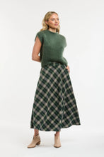 Load image into Gallery viewer, Urban Luxury Tartan Skirt Green
