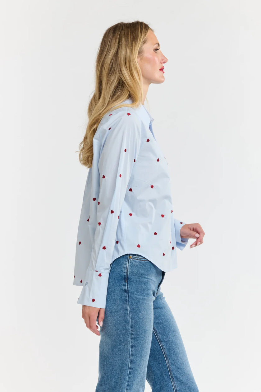 365 Days Queen of Hearts Shirt Sky Blue