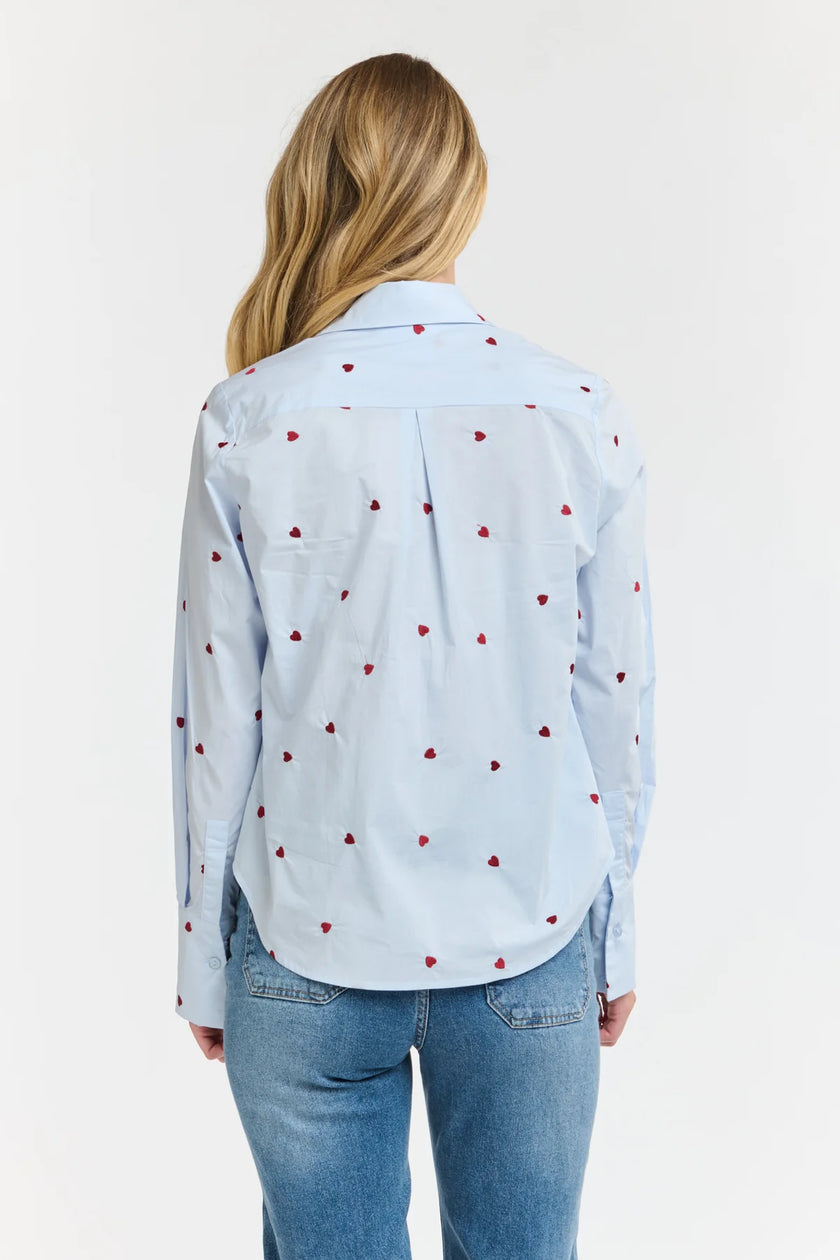 365 Days Queen of Hearts Shirt Sky Blue