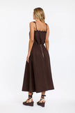 365 Days Marion Linen Skirt Chocolate