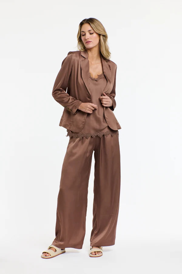 365 Days Sterling Satin Blazer Coco