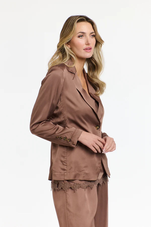 365 Days Sterling Satin Blazer Coco