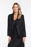365 Days Sterling Satin Blazer Black