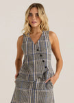Sass Clothing Blakely Vest Prince of Wales Check