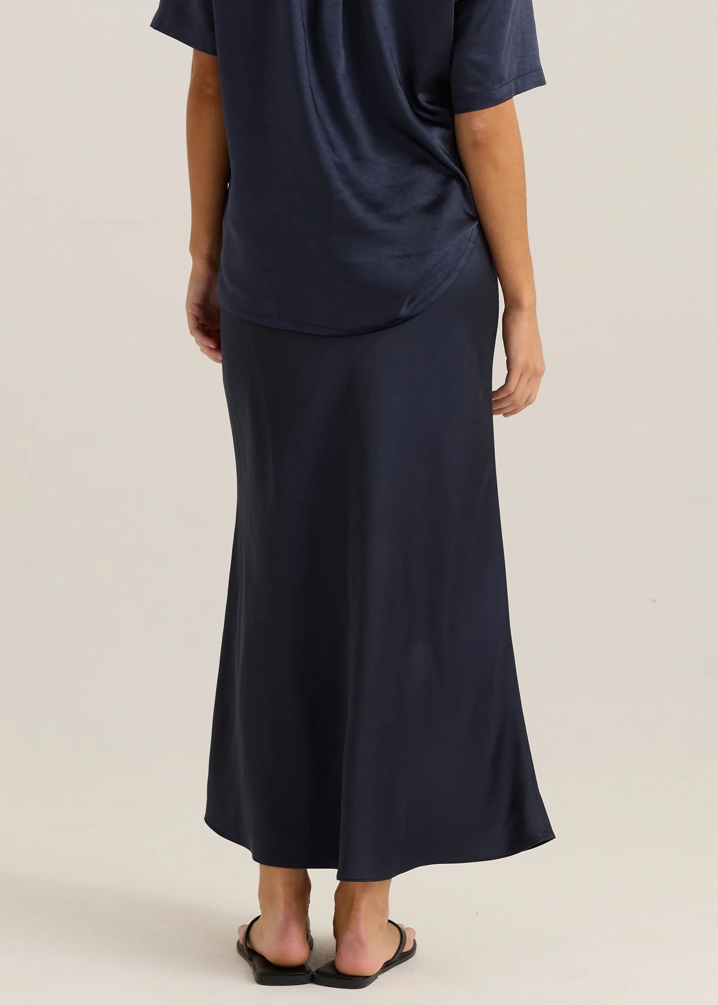 Sass Clothing Jasper Slip Skirt Navy