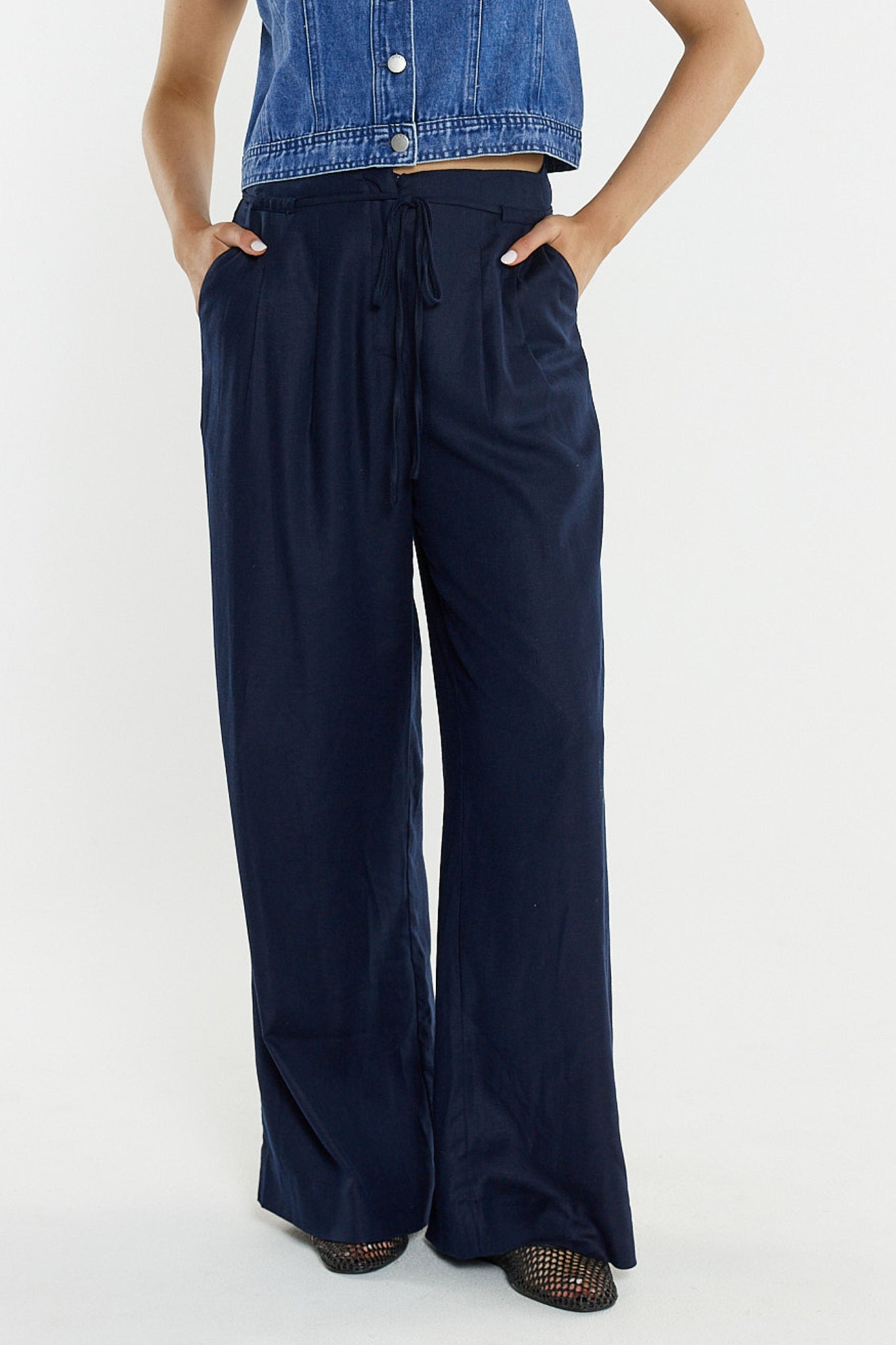 Sass Clothing Beth Tailored Pant Navy