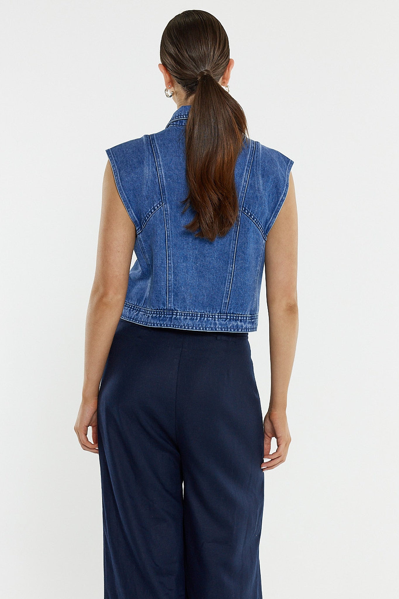 Sass Clothing Beth Tailored Pant Navy