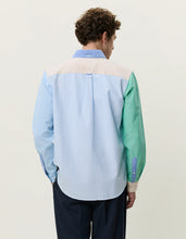 Load image into Gallery viewer, Les Deux Oxford Patchwork Shirt Skyway Blue
