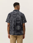 Les Deux Paisley AOP SS Shirt Tap Shoe Black