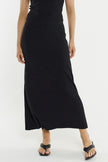 Sass Clothing Hazel Rib Skirt Black