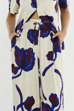 Sass Clothing Jade Satin Pant Winter Poppy Cream