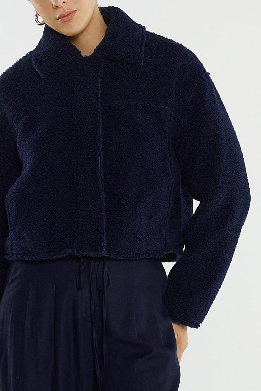 Sass Clothing Jazz Cropped Jacket Ink Navy