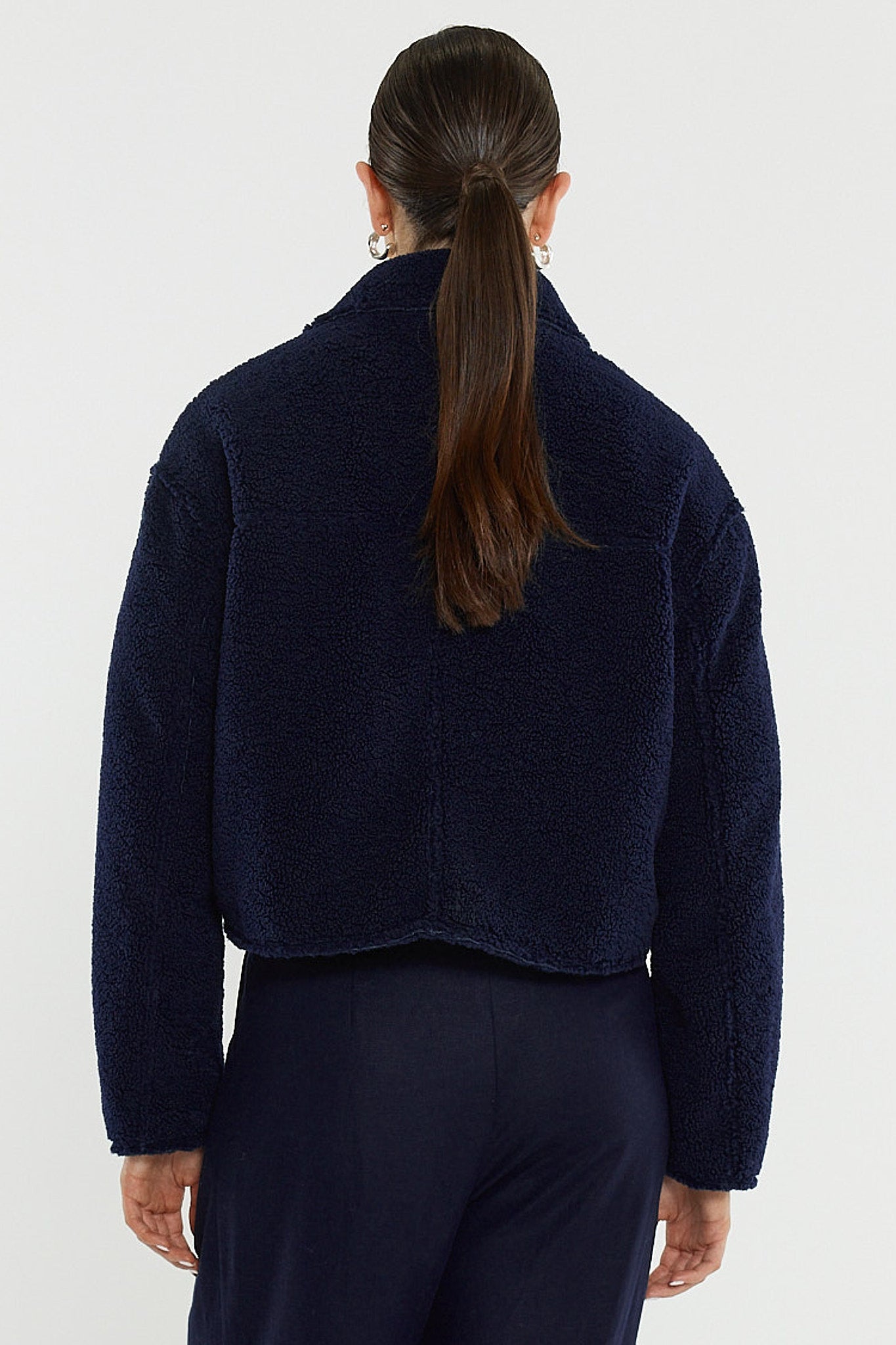 Sass Clothing Jazz Cropped Jacket Ink Navy