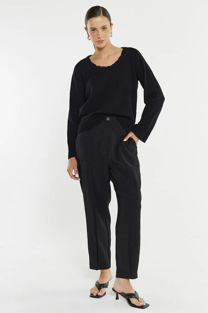 Sass Clothing Lo Tapered Cargo Pant Black