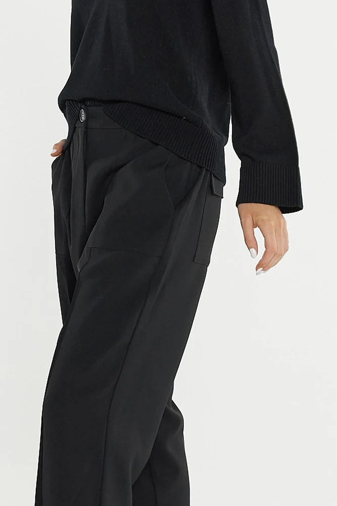 Sass Clothing Lo Tapered Cargo Pant Black