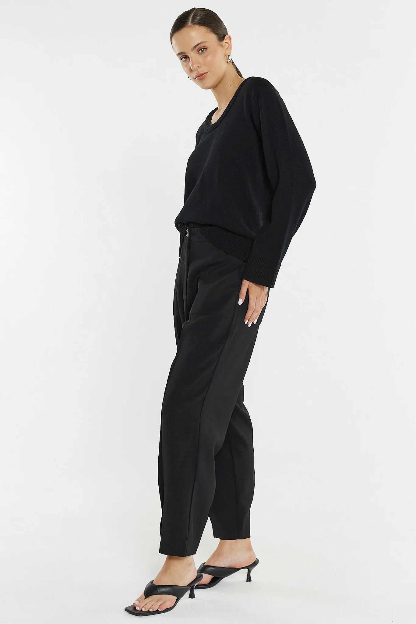 Sass Clothing Lo Tapered Cargo Pant Black