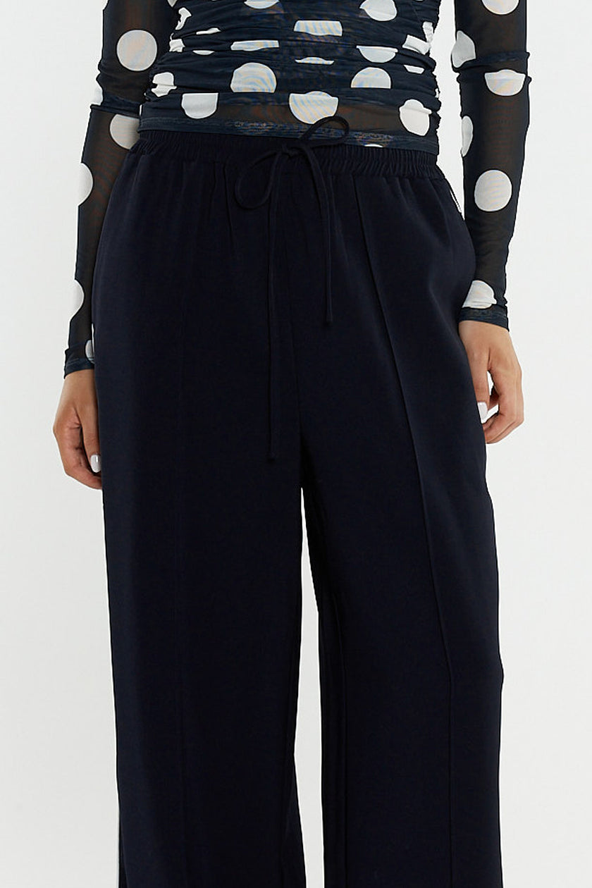 Sass Clothing Eva Side Seam Pant Navy/ Cream