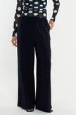 Sass Clothing Eva Side Seam Pant Navy/ Cream