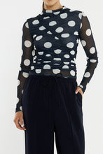 Load image into Gallery viewer, Sass Clothing Eva Side Seam Pant Navy/ Cream
