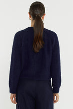 Load image into Gallery viewer, Sass Clothing Posie Fluffy Cardi Navy
