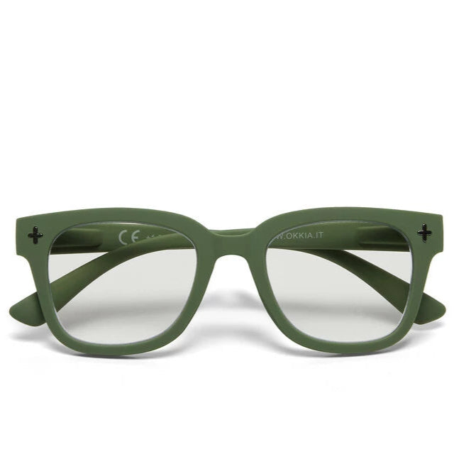 OKKIA OK017 Giovanni Reading Glasses with MagFrame Verde