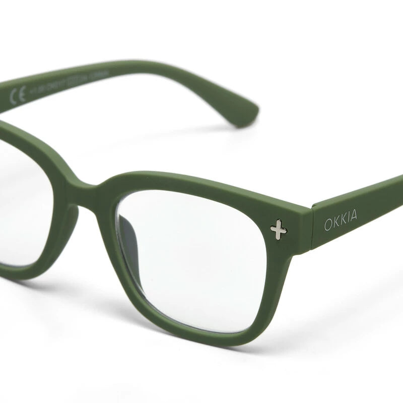 OKKIA OK017 Giovanni Reading Glasses with MagFrame Verde