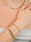 Lustre & Sage Vantage Rope 18k Gold Plated Bracelet