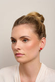 Tiger Tree Red Heart Earrings