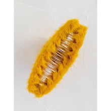 Load image into Gallery viewer, Natural Life Faux Fur Hair Claw Mustard

