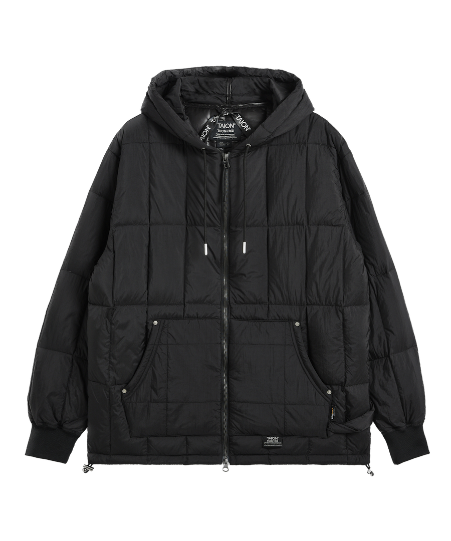 Taion Work W-Zip Hood Lib Down Jacket