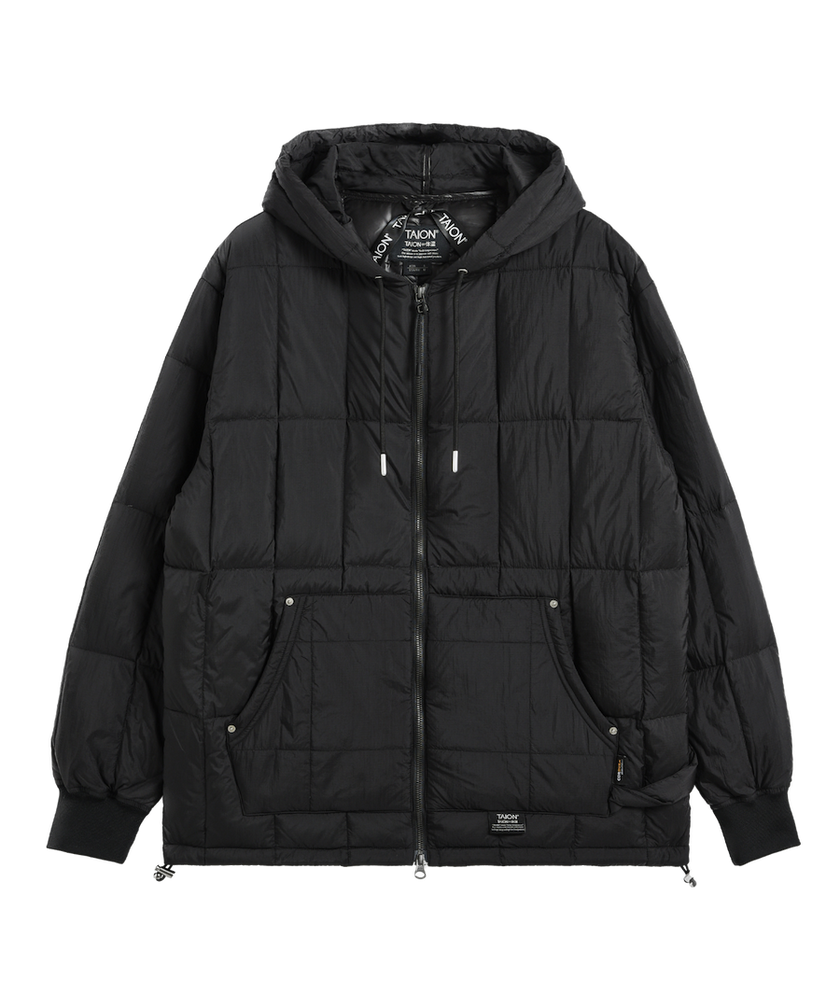 Taion Work W-Zip Hood Lib Down Jacket
