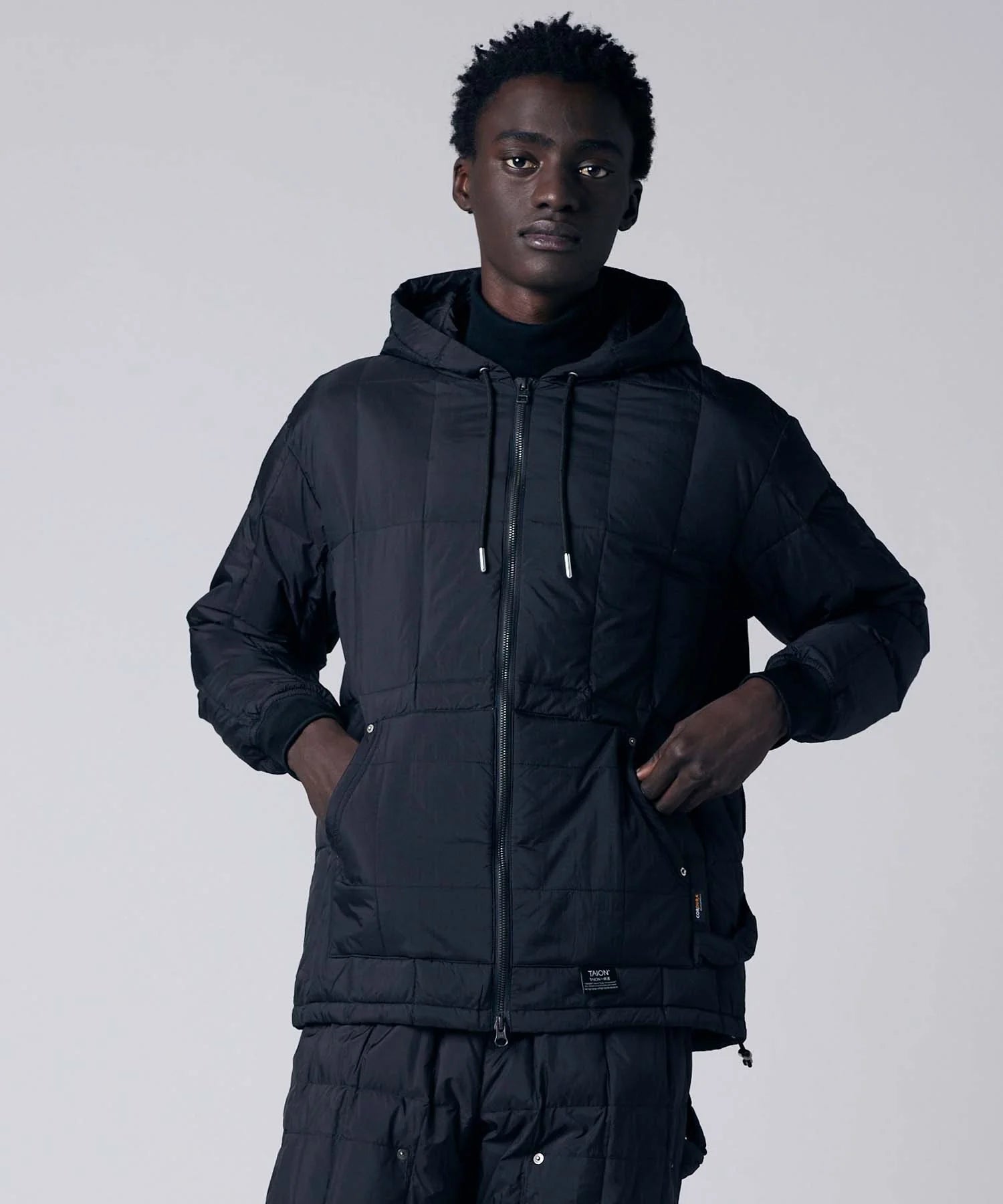 Taion Work W-Zip Hood Lib Down Jacket