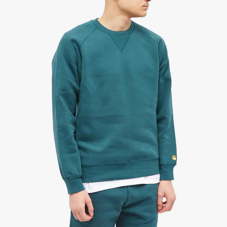 Carhartt WIP Chase Sweat Botanic/Gold
