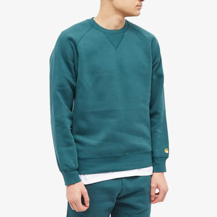 Carhartt WIP Chase Sweat Botanic/Gold