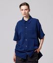 Taion Non-Down JPNSP Rayon Shirt D. Navy