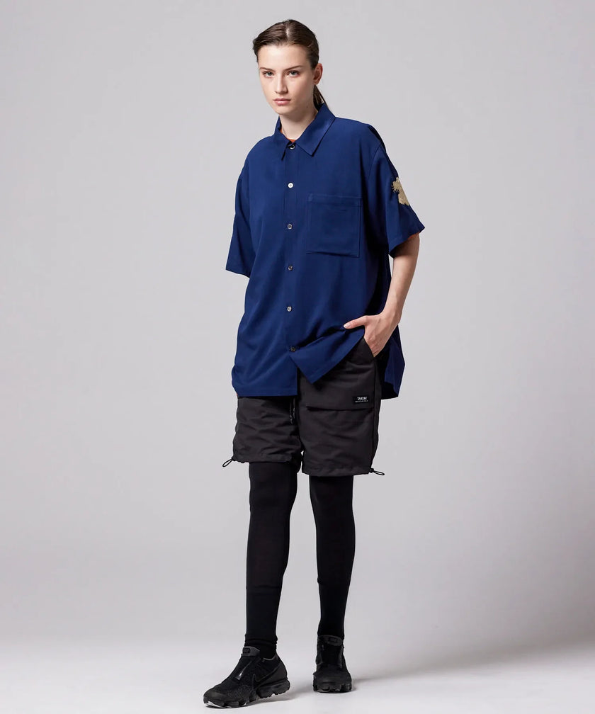 Taion Non-Down JPNSP Rayon Shirt D. Navy