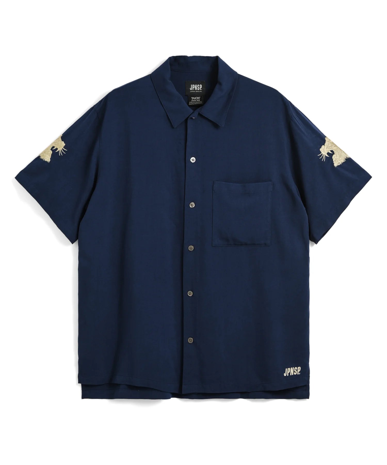 Taion Non-Down JPNSP Rayon Shirt D. Navy
