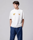 Taion Front Side Embroidery T-Shirt Tiger Off White
