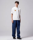 Taion Front Side Embroidery T-Shirt Tiger Off White