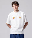 Taion Front Side Embroidery T-Shirt Tiger Off White