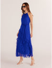 MINKPINK Marina Frill Maxi Dress Sapphire Blue